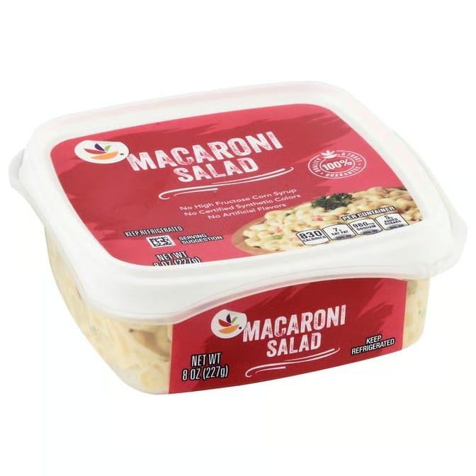Container Of Macaroni Salad.