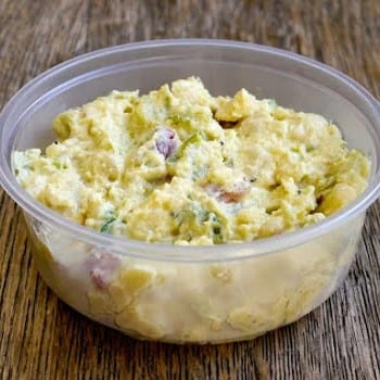 Container Of Potato Salad.